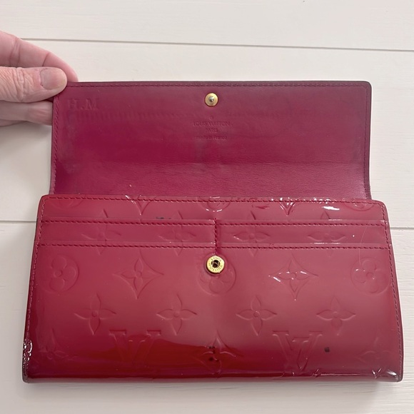 Louis Vuitton Monogram Vernis Porte Feuille Sarah Long Bifold Snap Wallet - Picture 10 of 17